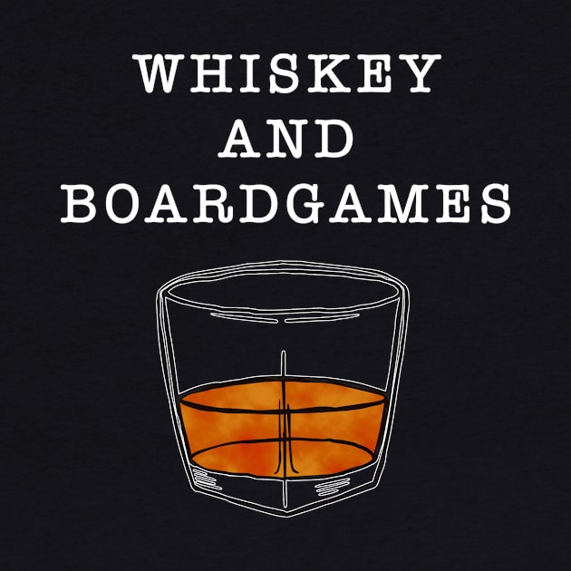 Whiskey and Boardgames in White Text by WordWind